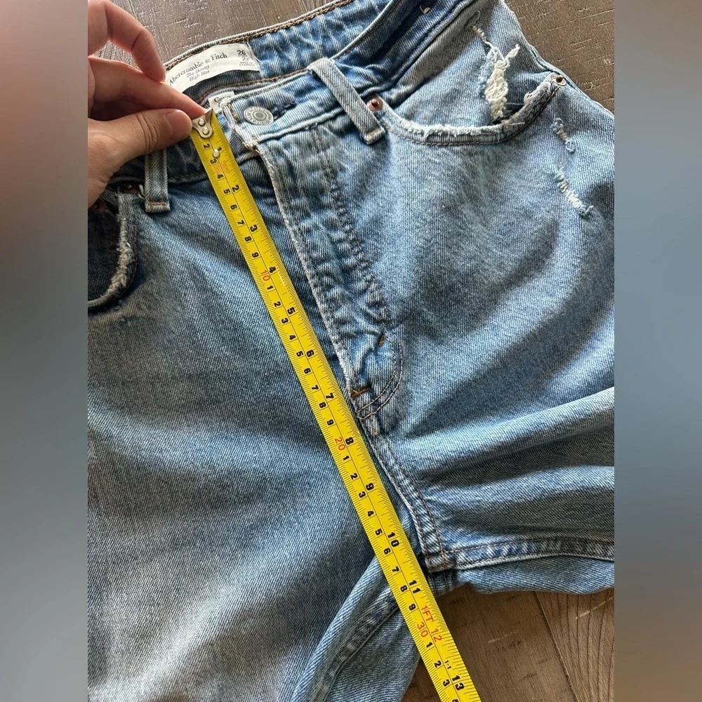 Abercrombie & Fitch Skinny High Rise Curve Love Distressed Jeans size 2 / 26​​ - Picture 11 of 12